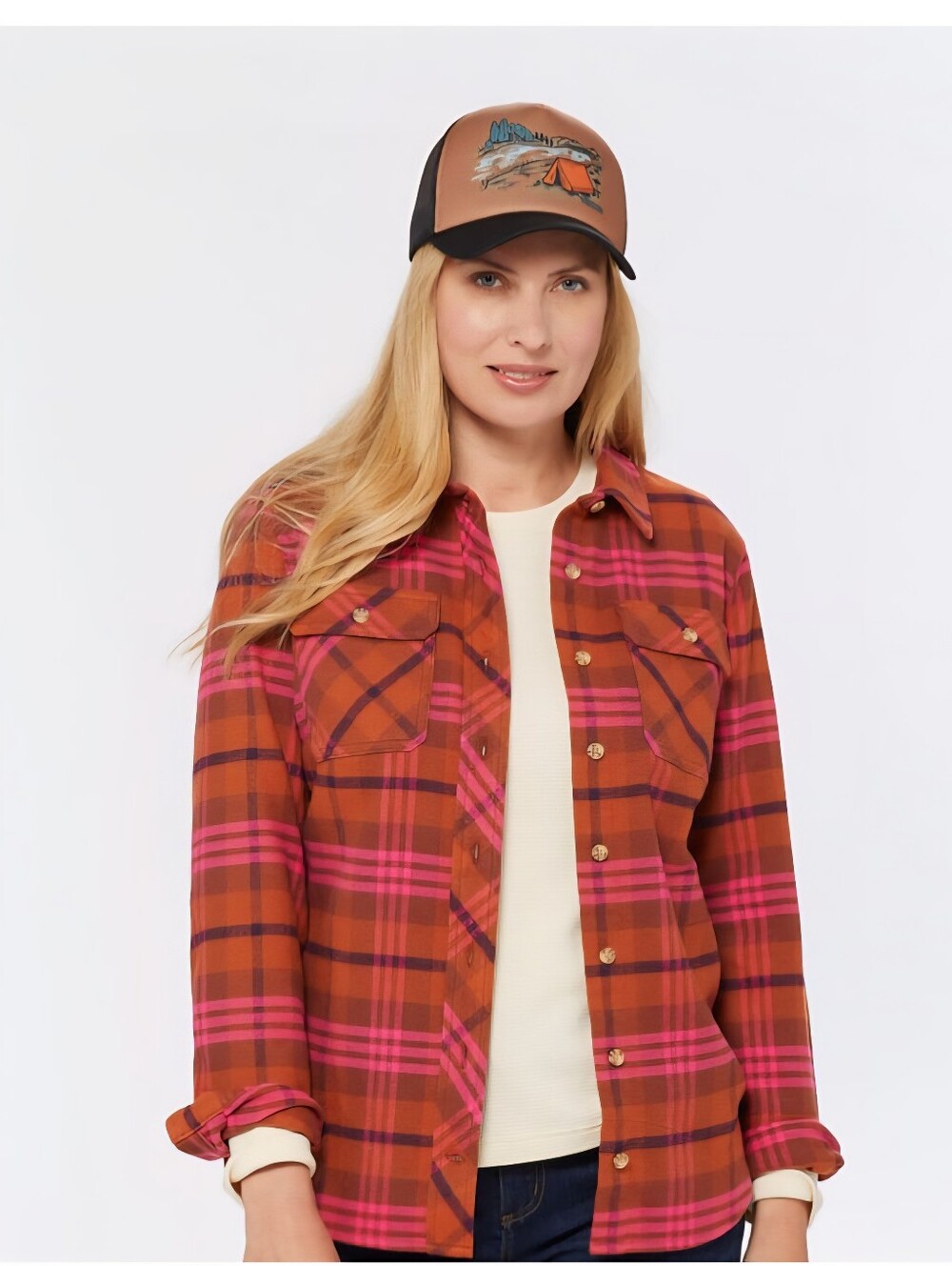 Duluth Trading Co Folklore Flannel Button Up Shirt - Picture 8 of 10